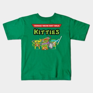 Teenage Meow-tant Ninja Kitties Kids T-Shirt